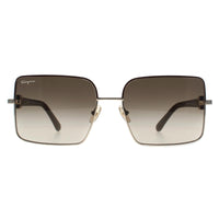 Salvatore Ferragamo Sunglasses SF302SL 704 Gold Brown Gradient