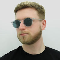 Oliver Peoples Sunglasses Gregory Peck OV5217S 1101R8 Crystal Crystal Indigo Photocromic