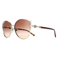 Bvlgari Sunglasses BV6168 278/13 Pale Gold Brown Gradient