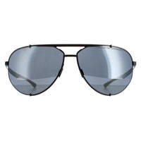 Porsche Design Sunglasses P8920 A Black Dark Red Blue Mirror Black