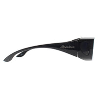 Montana Fit Over Glasses Sunglasses FO2 E Shiny Black Smoke Polarized