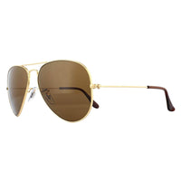 Ray-Ban Sunglasses Aviator 3025 Gold Brown Polarized 001/57