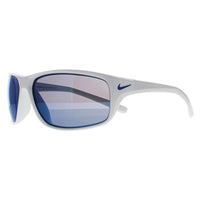 Nike Sunglasses Adrenaline MI EV1134 144 White Blue Mirrored