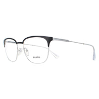 Prada Glasses Frames PR59UV 1BO1O1 Matte Black Silver Men