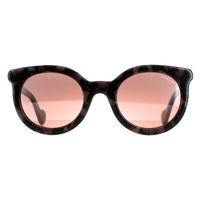 Moncler Sunglasses ML0015 55U Coloured Havana Bordeaux Mirror