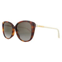 Jimmy Choo Sunglasses ALY/F/S 086 HA Havana Brown Brown Gradient