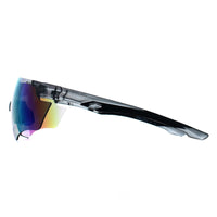Relay Wrap Unisex Matte Transparent Grey and Black Pink Revo Vector Edge X2 Sunglasses