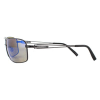 Serengeti Sunglasses Dante 8458 Shiny Black Pearl Mineral Polarized 555nm Blue