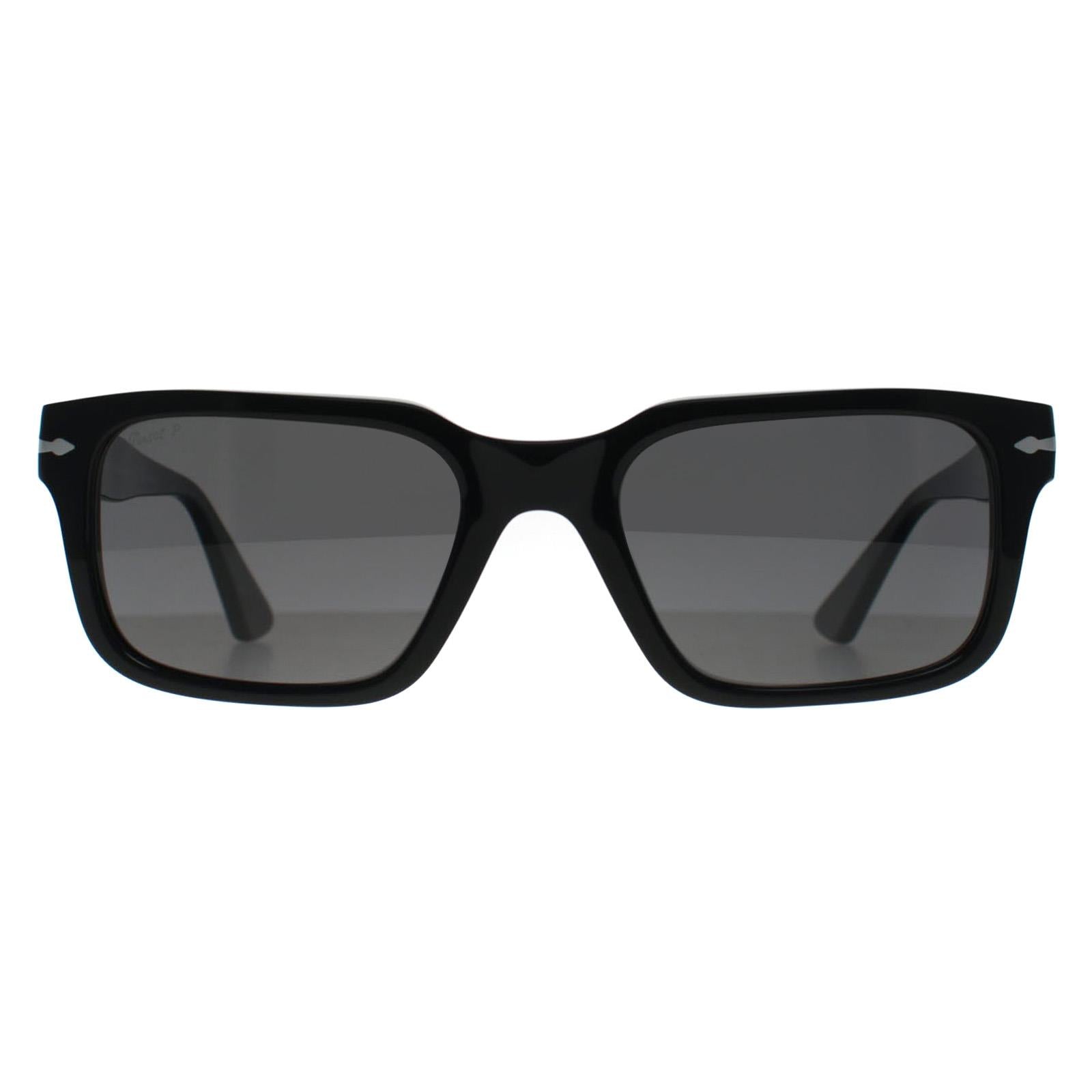 Persol ペルソル サングラス ブラック系 PO3272S ユニセックス Persol Sunglasses PO3272S 95/48 Black Dark Grey Polarized
