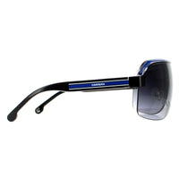 Carrera Sunglasses Topcar 1/N T5C 9O Black Crystal White Blue Dark Grey Gradient