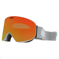 Bliz Ski Goggles Flow ZG8004-0200 Matte Light Grey Brown Red