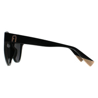 Furla Sunglasses SFU780 0700 Shiny Black Smoke Dark Grey