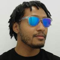 Oakley Sunglasses Frogskins OO9013-D0 Crystal Clear Prizm Sapphire