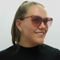 Tom Ford Sunglasses Maxim FT0787 72T Shiny Transparent Antique Pink Pink Gradient