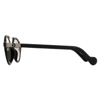 Moncler Sunglasses ML0083 02C Rubber Black Silver Mirror
