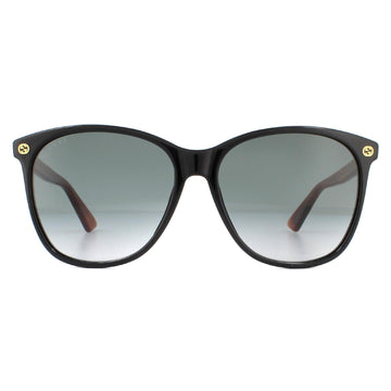 Gucci Sunglasses GG0024S 003 Black Brown Grey Gradient