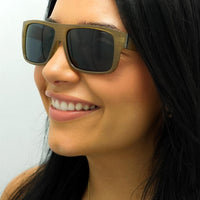 INVU Sunglasses B2130 C Beige Cloudy Demi Blue Polarized