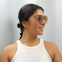 Chloe Sunglasses CH0042S 003 Gold Orange Gradient