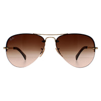 Rayban Sunglasses 3449 Gold Brown Gradient 001/13 59mm