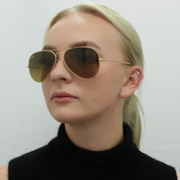 Ray-Ban Sunglasses Aviator 3025 112/85 Matt Gold Brown Gradient
