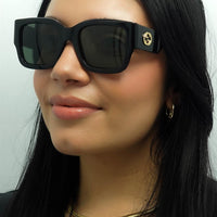 Gucci Sunglasses GG1663S 001 Black with Havana Grey
