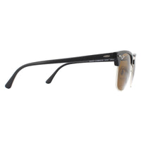 Ray-Ban Sunglasses Clubmaster 3016 W3387 Black Brown B-15 49mm