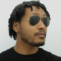 Ray-Ban Sunglasses Aviator 3025 L0205 Gold Green