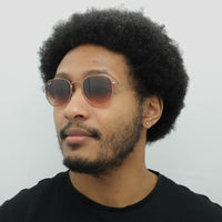 Ray-Ban Sunglasses Hexagonal RB3548N 9069A5 Polished Bronze Copper Brown Gradient