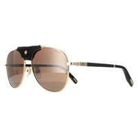 Chopard Sunglasses SCHF22 300Z Shiny Rose Gold Brown Silver Mirror Polarised