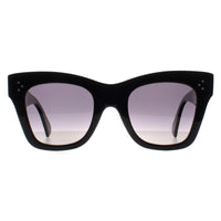 Celine Sunglasses Catherine CL4004IN 01D Shiny Black Smoke Polarized