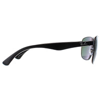 Ray-Ban Sunglasses 3533 002/9A Black & Transparent Green Polarized