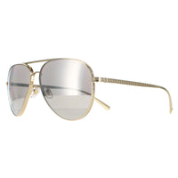 Versace Sunglasses VE2217 12526G Pale Gold Light Gray Silver Mirror