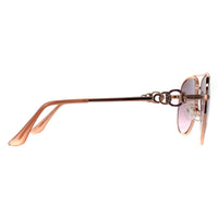 Guess Sunglasses GF0344 28U Shiny Rose Gold Bordeaux Mirror