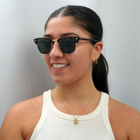 Ray-Ban Sunglasses Clubmaster 3016 W0366 Havana Green G-15 Large 51mm