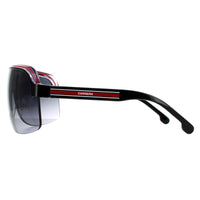 Carrera Sunglasses Topcar 1/N T4O 9O Black Crystal White Red Dark Grey Gradient