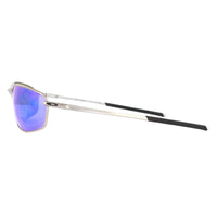 Oakley Sunglasses Whisker OO4141-04 Satin Chrome Prizm Sapphire Iridium Polarized