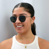Ray-Ban Sunglasses Round Metal 3447 029 Gunmetal Green 50