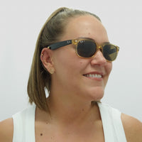 Ray-Ban Sunglasses New Wayfarer 2132 945/57 Honey Crystal Brown Polarized 55mm