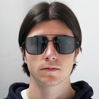 Dolce & Gabbana Sunglasses DG2220 11066G Matte Black Transparent Grey Mirror Black