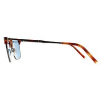Salvatore Ferragamo Sunglasses SF227S 086 Dark Ruthenium Striped Brown