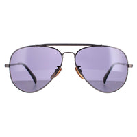 David Beckham Sunglasses DB1004/S V81 M9 Dark Ruthenium Grey Grey Polarized