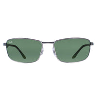 Ray-Ban Sunglasses 3498 004/71 Gunmetal Green 61mm