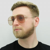 Tom Ford Sunglasses Connor FT0557 28Y Shiny Rose Gold Light Brown