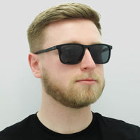 Hugo Boss Sunglasses 0921/S 807 IR Black Grey Blue