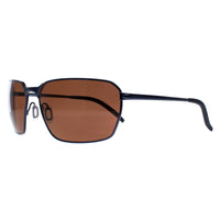Serengeti Sunglasses Shelton SS547002 Shiny Navy Blue Polarized Drivers Brown