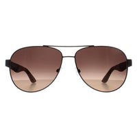 Salvatore Ferragamo Sunglasses SF275S 071 Matte Dark Ruthenium Grey Brown Gradient