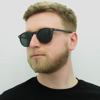 Oliver Peoples Sunglasses Gregory Peck OV5217S 1031P2 Semi Matte Black Crystal Midnight Express Polarised