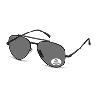 Montana Sunglasses MP185 E Shiny Black Smoke Grey Polarized