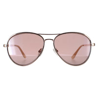 Guess Sunglasses GF0350 28U Shiny Rose Gold Bordeaux Mirror