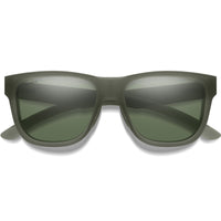 Smith Sunglasses Lowdown Slim 2 B59 L7 Matte Moss Crystal ChromaPop Grey Green Polarized